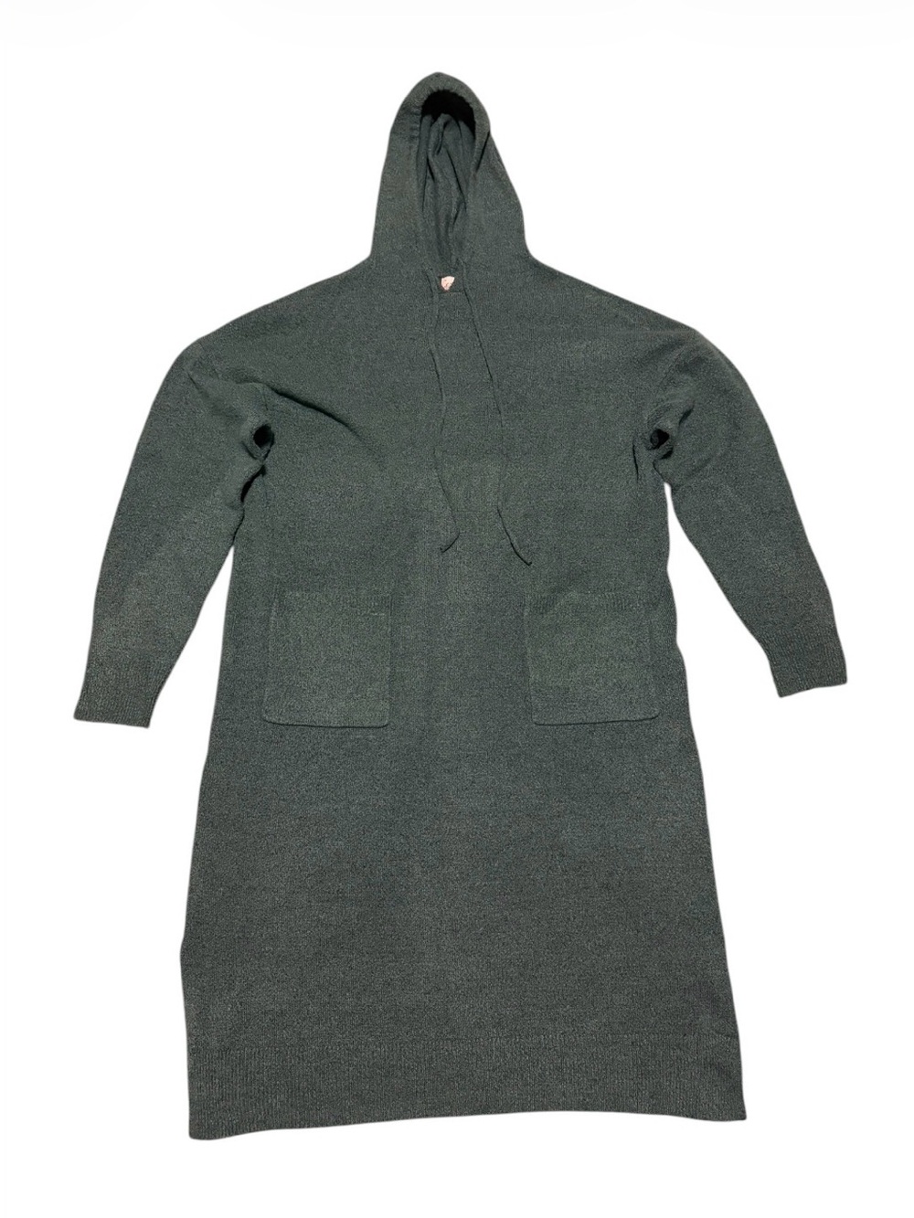 a new day Hooded Maxi Sweater Dress in Dark Green
